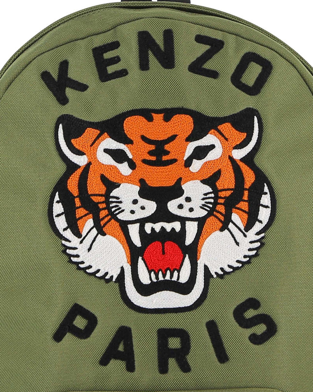 kids atelier kenzo Khaki Kenzo Tiger Backpack