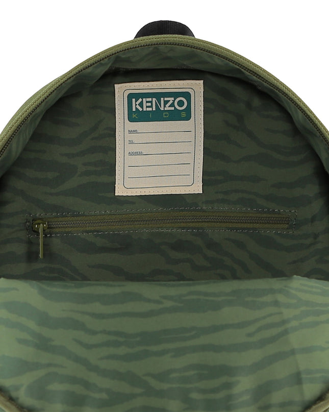 kids atelier kenzo Khaki Kenzo Tiger Backpack