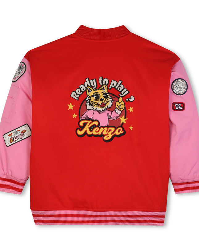 kidsatelier-KENZO-Red & Pink Varsity Jacket