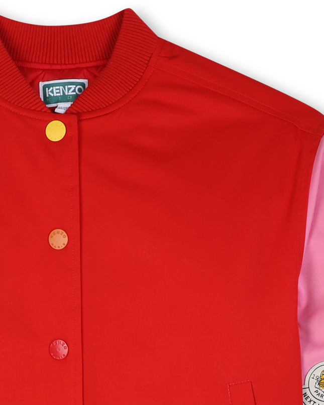 kidsatelier-KENZO-Red & Pink Varsity Jacket