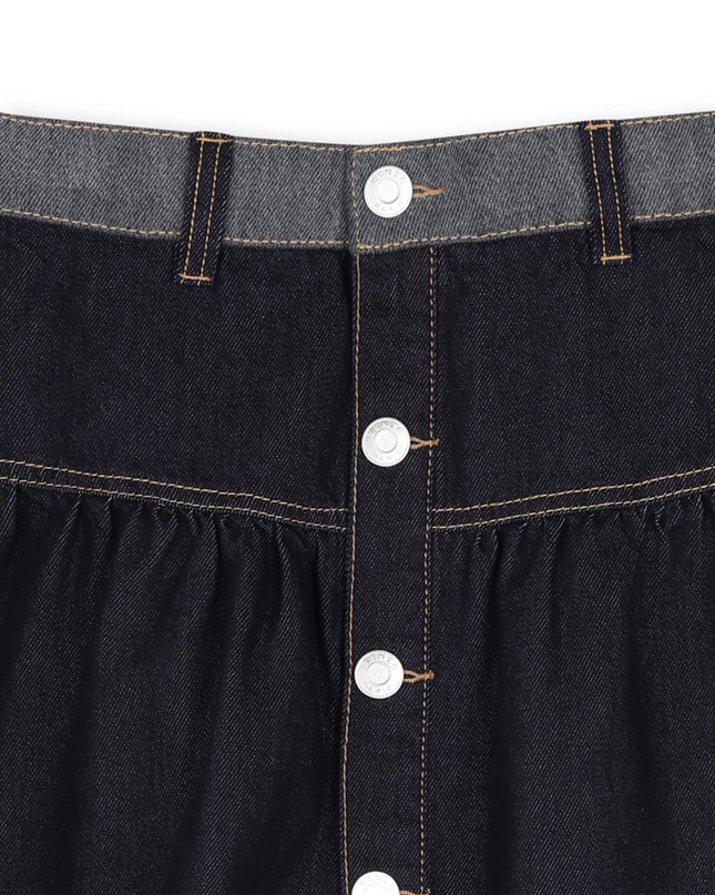 kids atelier kenzo Blue Denim Skirt