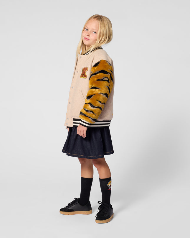 kids atelier kenzo Blue Denim Skirt