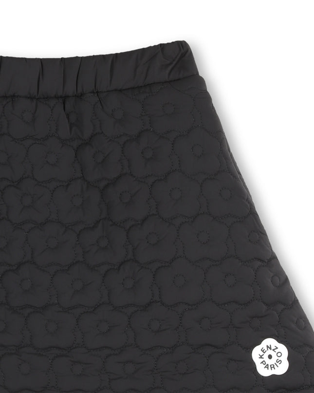 kidsatelier-KENZO-Black Quilted Skirt