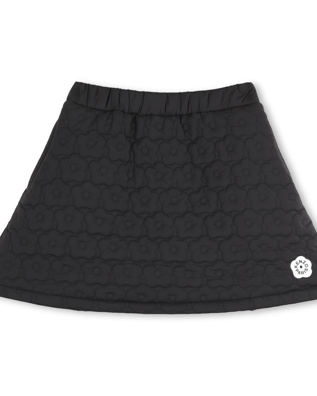 kidsatelier-KENZO-Black Quilted Skirt