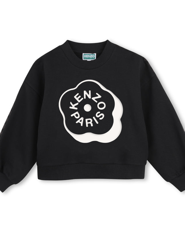 kidsatelier-KENZO-Black Logo Sweatshirt