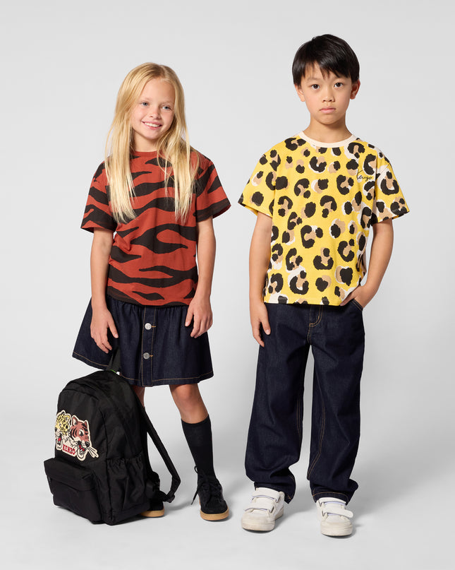 kidsatelier-KENZO-Black Embroidered Backpack