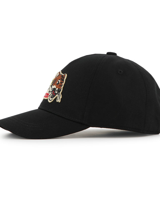 kidsatelier-KENZO-Black Embroidered Cap