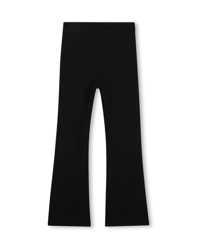 kidsatelier-KENZO-Black Flared Jersey Pants
