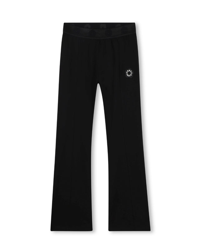 kidsatelier-KENZO-Black Flared Jersey Pants