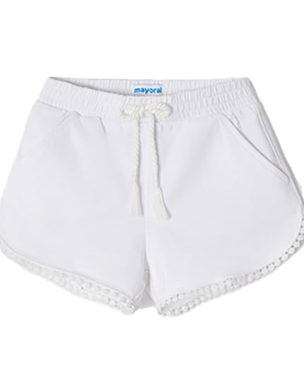 MAYORAL-CHENILLE SHORTS-607-49-WHITE