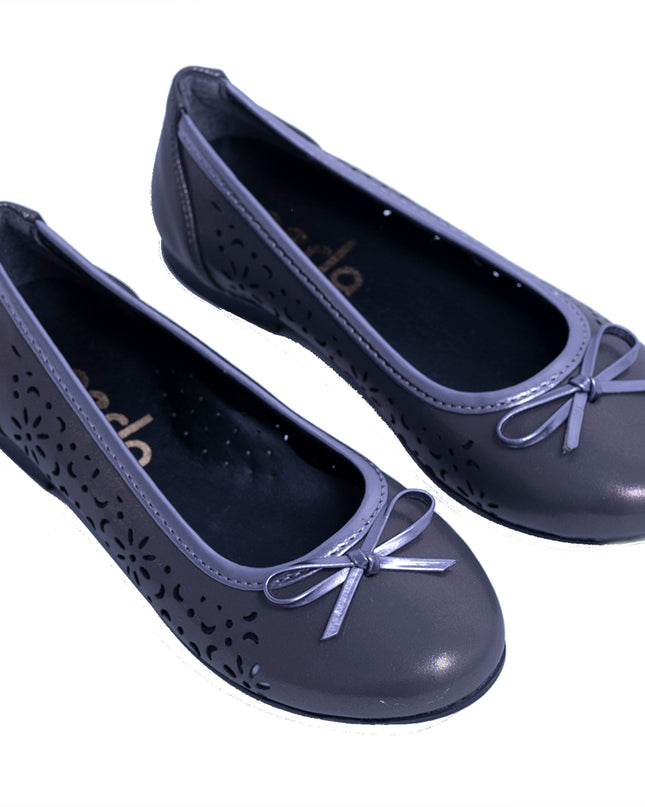 PERLA-V11F-DARK GREY-PERFORATED FLATS