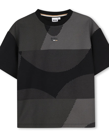 BOSS-J53516-09B-BLACK-SHORT SLEEVES TEE-SHIRT