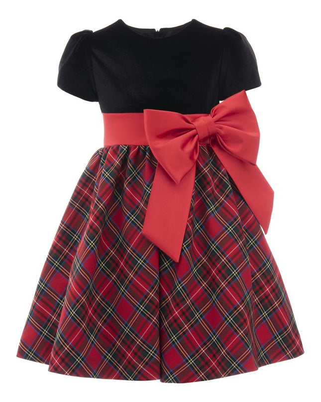 Tulleen-XMAS Bow Dress-TH-2110-Black