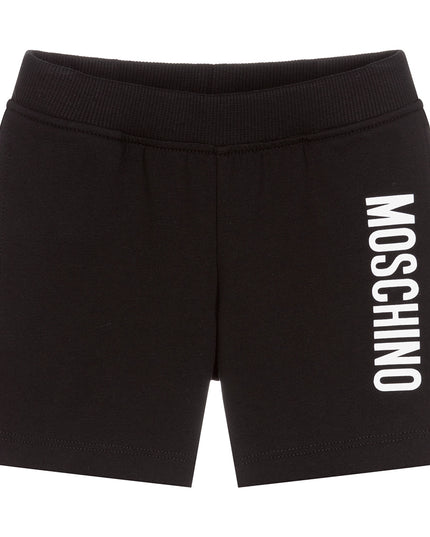 MOSCHINO-LOGO SHORT-MUQ00N-LBA10-60100-BLACK