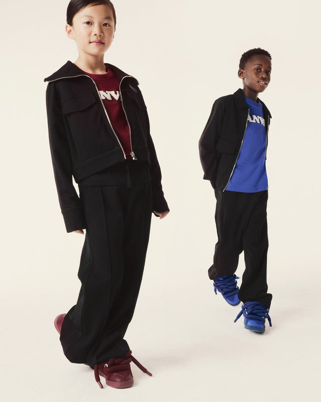kids atelier lanvin Blue Low‑Top Sneakers