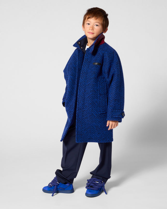 kids atelier lanvin Blue Low‑Top Sneakers