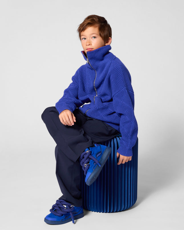 kids atelier lanvin Blue Low‑Top Sneakers