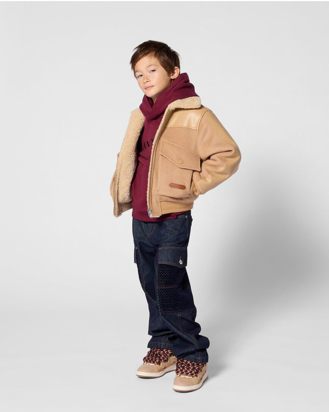 kids atelier lanvin Beige Low‑Top Trainers