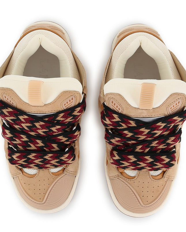 kids atelier lanvin Beige Low‑Top Trainers