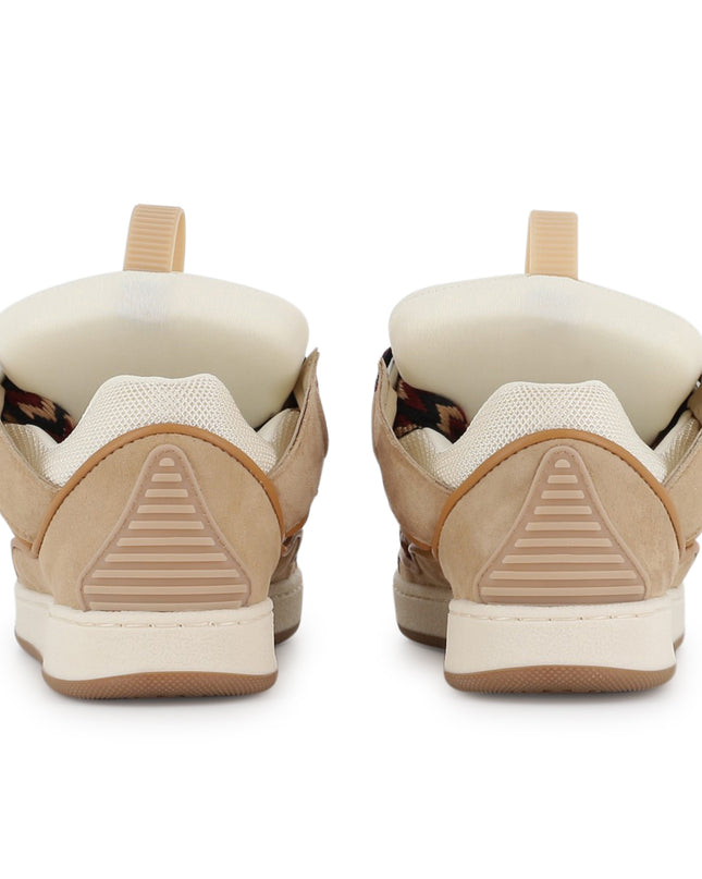 kids atelier lanvin Beige Low‑Top Trainers