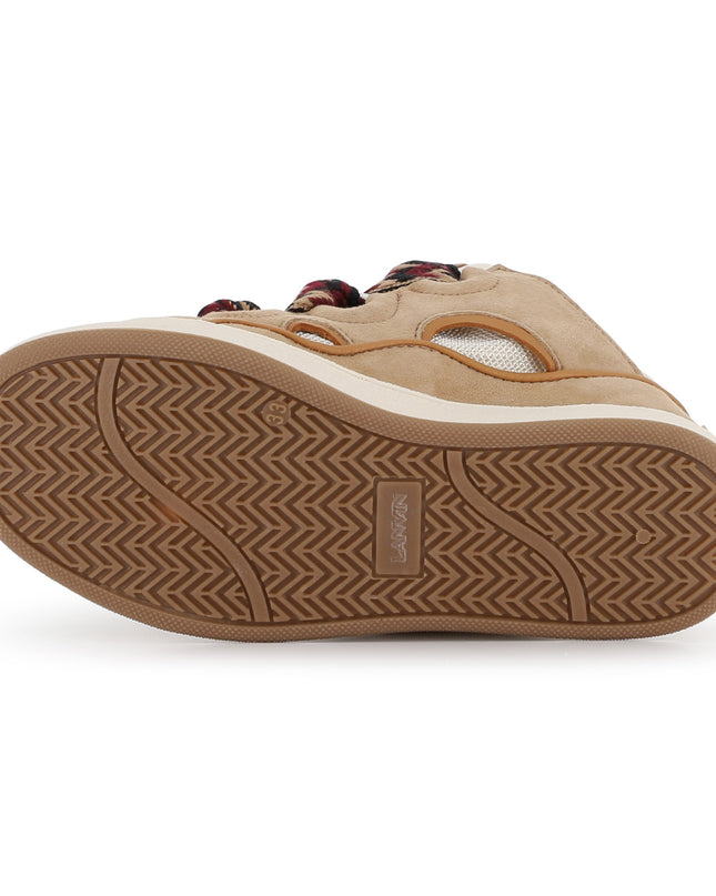 kids atelier lanvin Beige Low‑Top Trainers