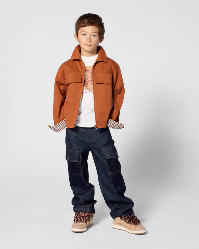 kids atelier lanvin Beige Low‑Top Trainers