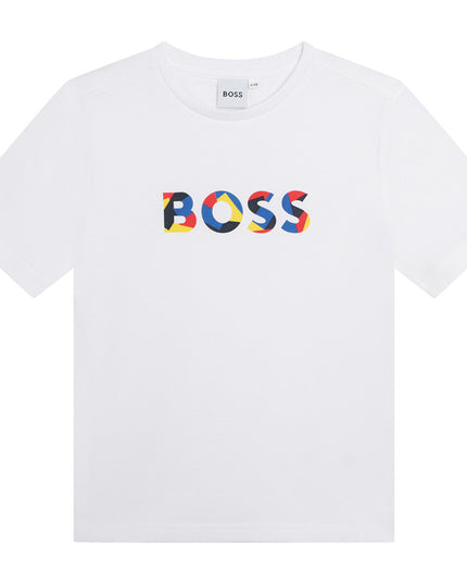 BOSS-KB-WHITE-SHORT SLEEVES TEE-SHIRT-J25N46-10B