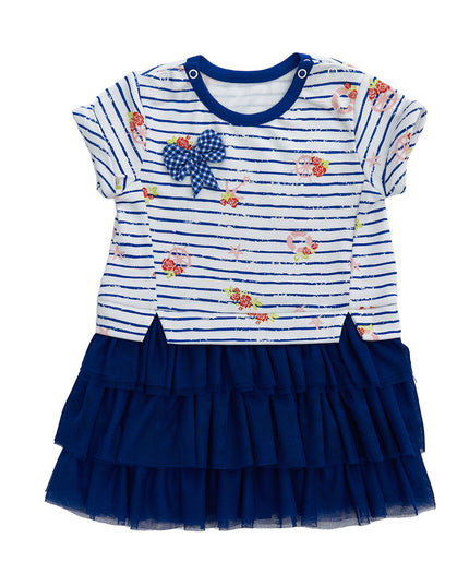 Andy Wawa-NAVY-BABY DRESS FLOWERS ANCHORS-AC22554