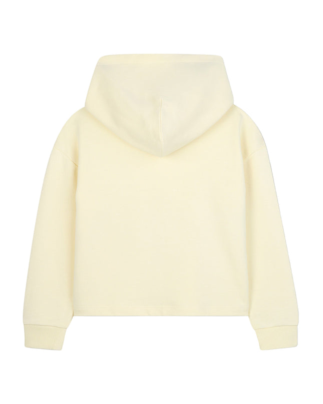 Kids Atelier-Marc Jacobs-Straw Yellow Hooded Sweatshirt