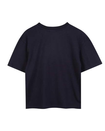 Kids Atelier-Marc Jacobs-Navy T-Shirt for Girls