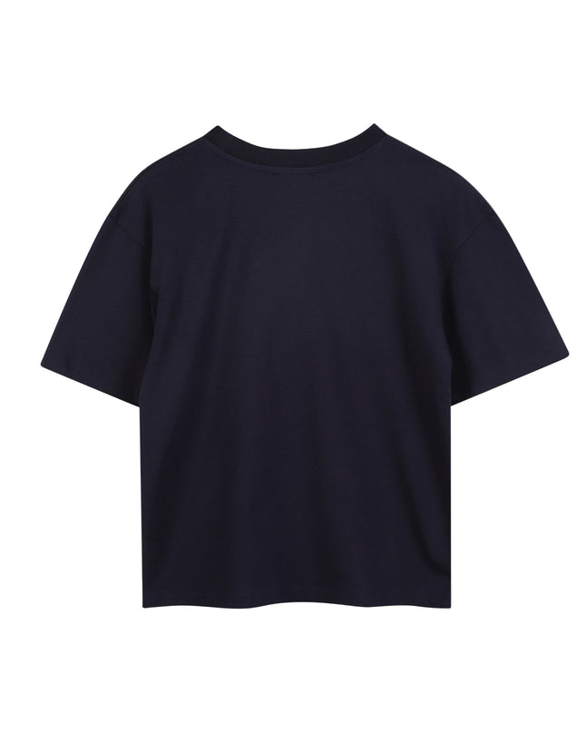 Kids Atelier-Marc Jacobs-Navy T-Shirt for Girls