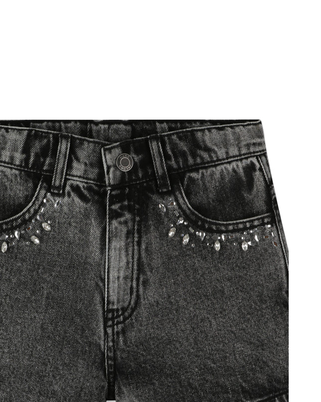 Kids Atelier-Marc Jacobs-Black Denim Shorts