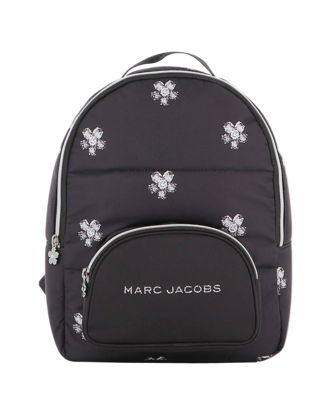Kids Atelier-Marc Jacobs-Girls Black Logo Backpack