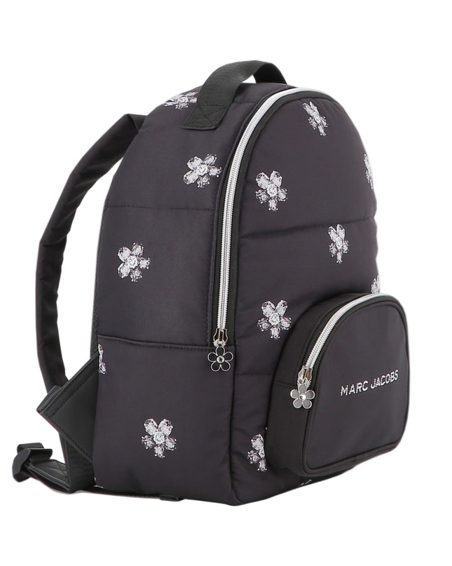 Kids Atelier-Marc Jacobs-Girls Black Logo Backpack