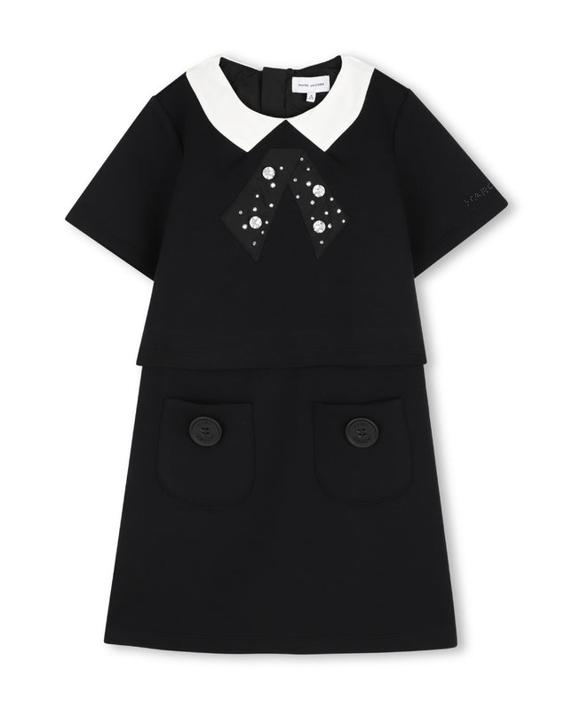 Kids Atelier MARC JACOBS Black Bow Collar Dress
