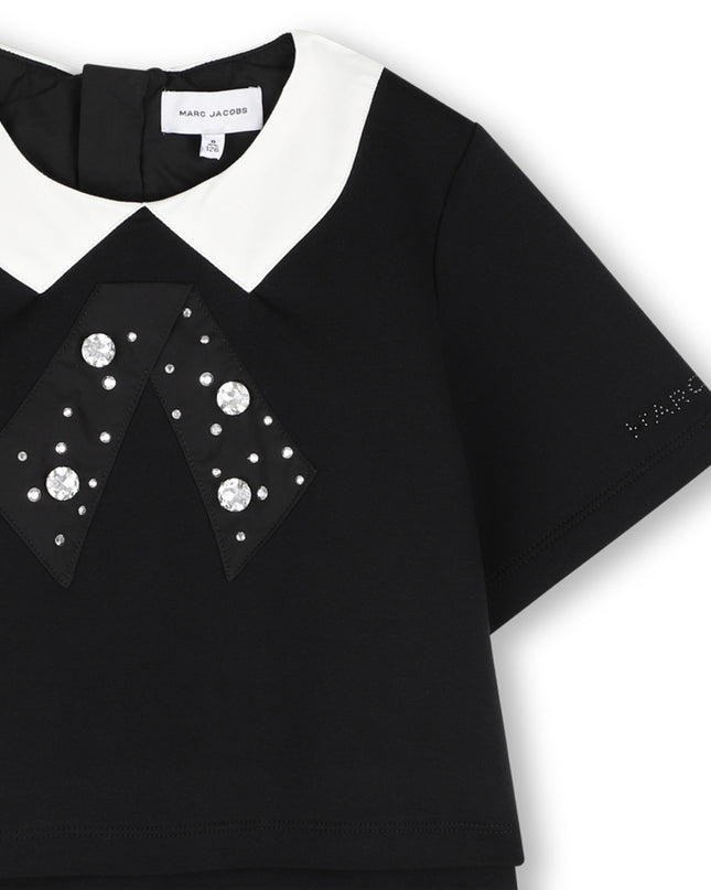 Kids Atelier MARC JACOBS Black Bow Collar Dress