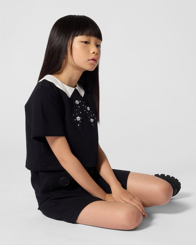 Kids Atelier MARC JACOBS Black Bow Collar Dress