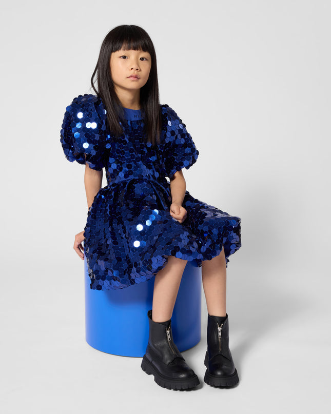 Kids Atelier MARC JACOBS Navy Sequin Occasion Dress