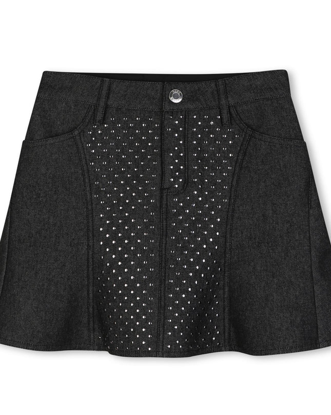 Kids Atelier MARC JACOBS Black Studded Denim Skirt