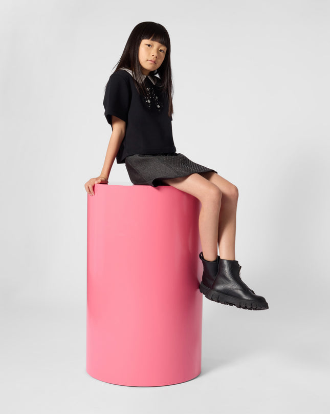 Kids Atelier MARC JACOBS Black Studded Denim Skirt