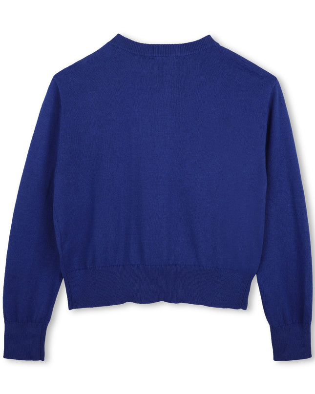 Kids Atelier MARC JACOBS Navy Diamond Knit Cardigan