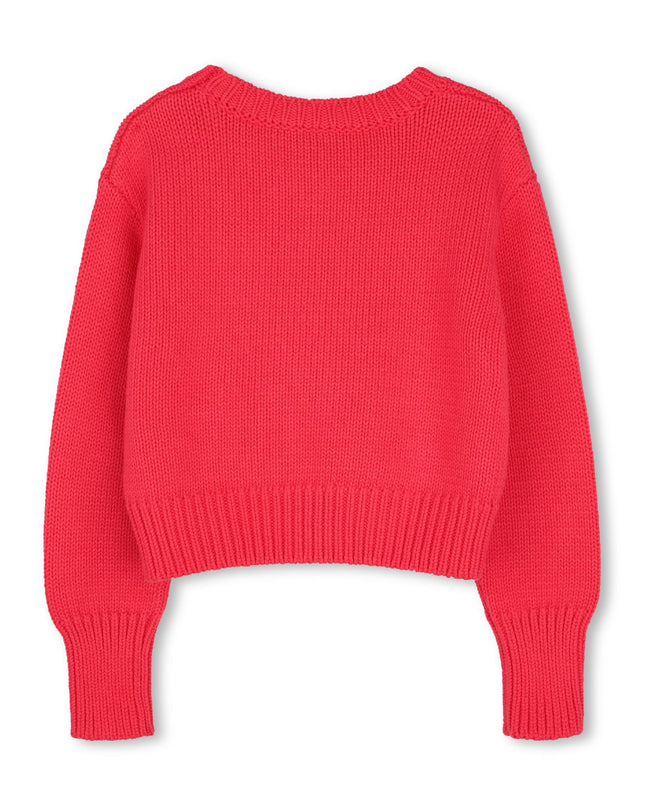 Kids Atelier MARC JACOBS Red Rhinestone Knit Sweater