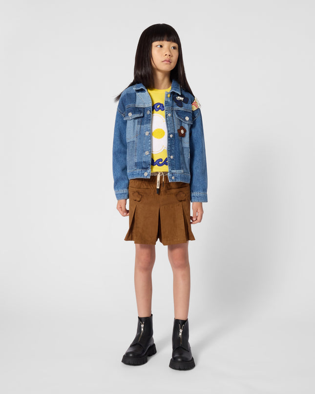 Kids Atelier MARC JACOBS Blue Patchwork Denim Jacket