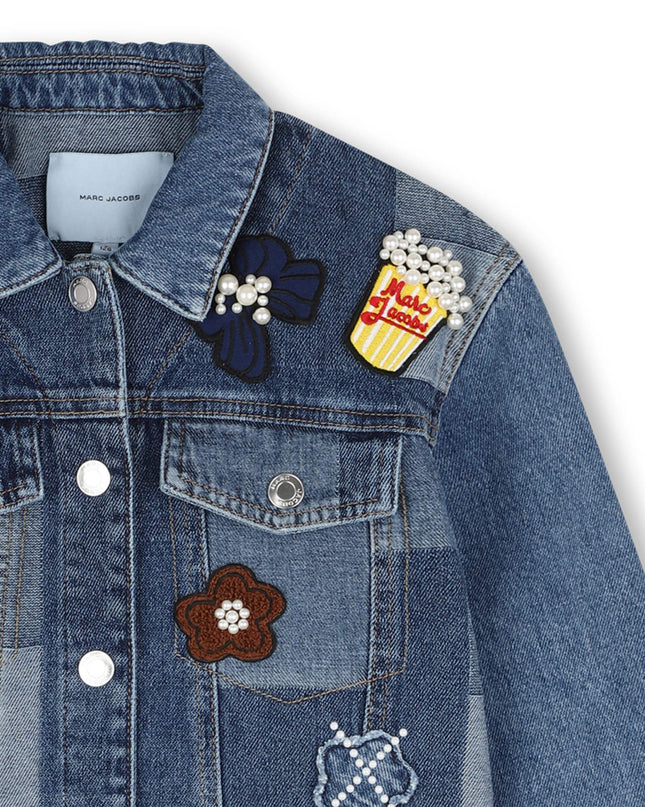 Kids Atelier MARC JACOBS Blue Patchwork Denim Jacket