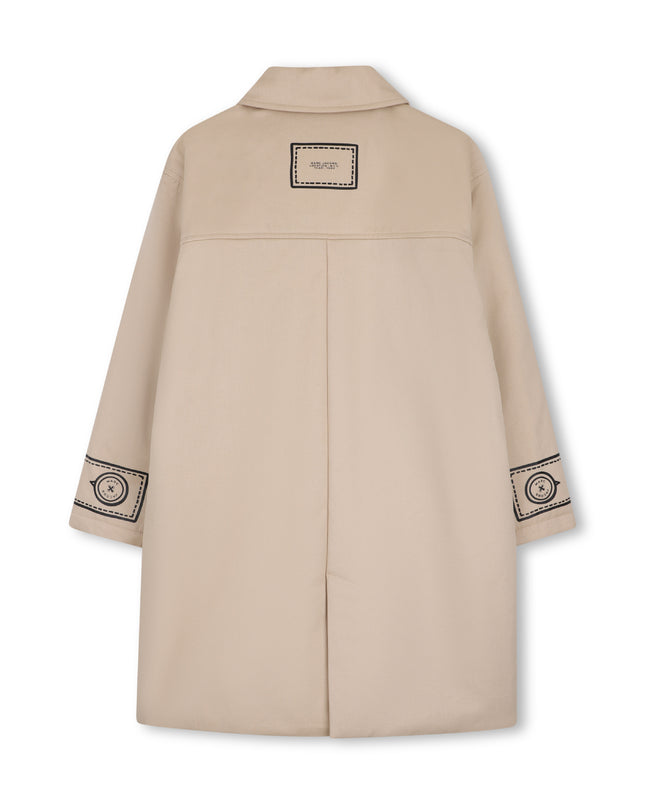 Kids Atelier MARC JACOBS Beige Trompe L'Oeil Trench Coat