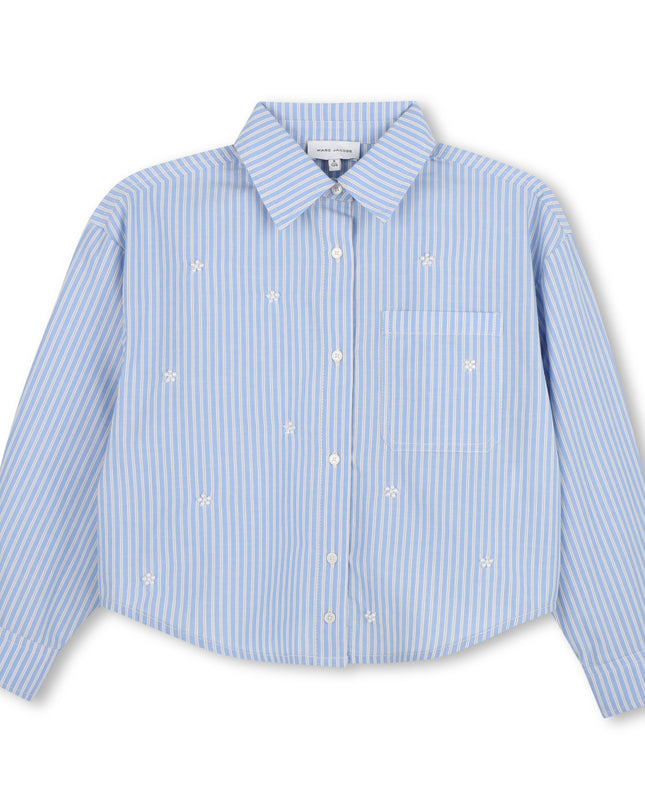 Kids Atelier MARC JACOBS Blue Striped Daisy Shirt