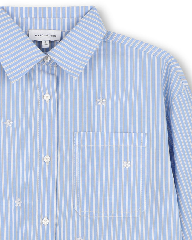 Kids Atelier MARC JACOBS Blue Striped Daisy Shirt