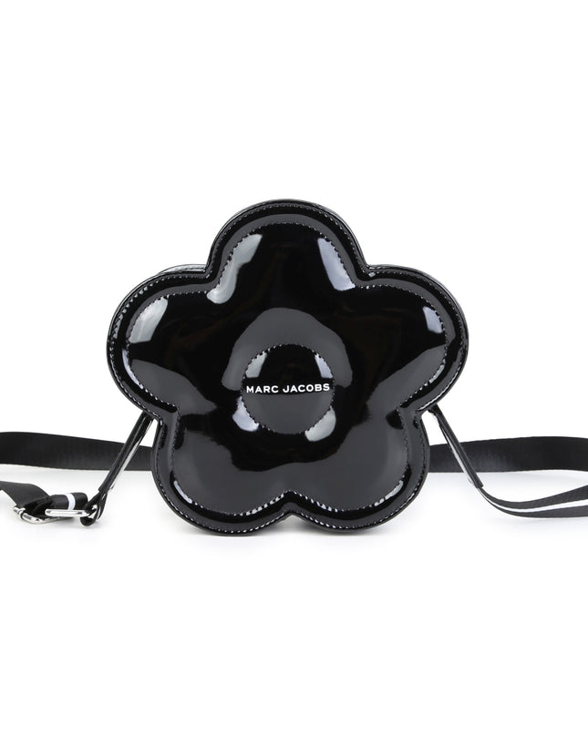 Kids Atelier MARC JACOBS Black Flower Crossbody Bag