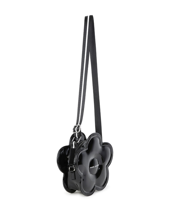 Kids Atelier MARC JACOBS Black Flower Crossbody Bag