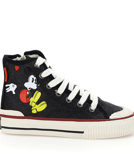 kids atelier master of arts Black Mickey Leopad High Top Sneakers